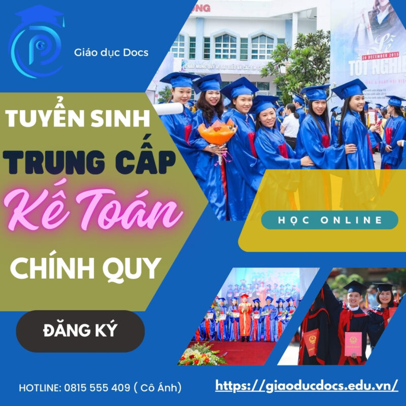 Giáo dục Docs thông báo tuyển sinh trung cấp kế toán online